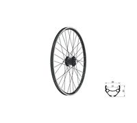 Ruota anteriore Kellys Draft Dynamo V-Brake 26'' Noir