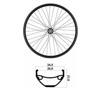 Ruota Anteriore MTB 27,5' Tubeless Ready Shimano 10/11/12V con Disco e Perno Passante BOOST
