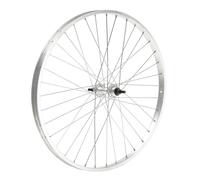 Ruota anteriore MVTEK 26x1.3/8 mozzo con dado su sfere 5/16 alluminio