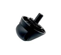 Ruota anteriore originale, compatibile con Roborock Qrevo Curv 2 Flow, robot aspirapolvere Accessori(Black)