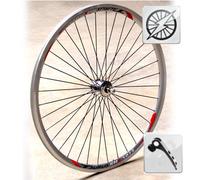 Ruota anteriore per bici da corsa Remerx Taurus Dynamo - Mozzo in alluminio - con pneumatici ( Argento / 28" (622-14mm) )