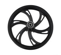 Ruota anteriore per bicicletta pieghevole in lega di alluminio per ruote da 12" e 12,5", mozzo leggero da 12 1/2 x 2 1/4, facile installazione, nero