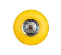 Ruota anti-puntura gialla 10 260 x 85 mm asse centrale WERKA PRO Diametro 20 mm