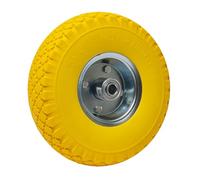 Ruota anti-puntura gialla 10 260 x 85 mm asse centrale WERKA PRO Foro 16mm