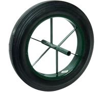 Ruota antiforatura 15'' 385 x 66 Pneumatico duro e asse 20mm