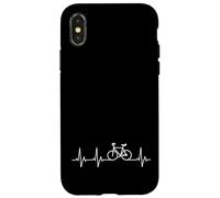 Ruota artificiale, con battito cardiaco, ECG, ruota artificiale, linea cardiaca Custodia per iPhone X/XS