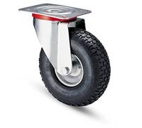 RUOTA AVO 54 CON CAMERA D'ARIA 200X50 MM STAFFA IN ACCIAIO SUPPORTO GIREVOLE