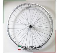 RUOTA BICI ANTERIORE 26 MTB ALLUMINIO CON DADO MOZZO ALLUMINIO