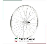 RUOTA BICI ANTERIORE 28 ALLUMINIO CON DADO MOZZO ACCIAIO