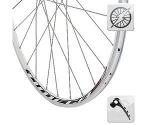 Ruota bici da corsa 700 con dinamo in mozzo a bloccaggio rapido ( Grigio / 28" (622-13mm) )