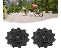 Ruota Bicicletta da Esterno in Plastica + Acciaio Inox 2 Pezzi/Set Nero