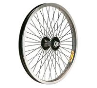 Gurpil Zac 30 48t Bmx 20´´ Front Wheel Nero 14 x 100 mm Silver
