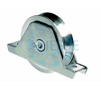 RUOTA CANCELLI GOLA SEMITONDA CON SUPPORTO ART.337 - mm.155x88