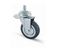 RUOTA CARRELLO D 80 MM GOMMA 155 PER 12MA FRENO