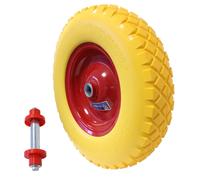 Ruota Carriola Gomma Solida 4.00-8 4.80 Asse Resistente Alle Forature