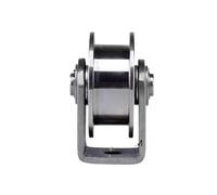 Ruota cingolata, Track Wheel,Grooved,1pcs Pulley Block V/U/H 304 Stainless Steel Roller Silent Heavy Duty(H 16mm)