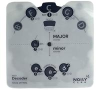 Ruota Circle of Fifths con supporto integrato, strumento di apprendimento musicale per il rientro a scuola, accordi e decodificatori di tasti, per imparare progressi, scale e chiavi, strumento per