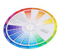 Ruota Colori Artistica Internazionale per Studenti e Artigiani | Cartone Rotazione a 360°, Tutorial Sul Retro, Regole Sul Fronte, per Aula e Scrivania