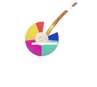 Ruota colori proiettore a 6 segmenti da 42 mm for proiettore Be-nq MS517F/MW519/cs217(MS517F)