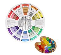 Ruota Colori,Ruota dei Colori,Ruote di Colori,Giradischi del Cerchio dei Colori,Color Wheel,Guide Professionali Della Miscela di Colori Ruota,per Pittura,Design,Trucco,Tatuaggio e Decorazione