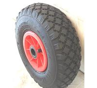 RUOTA COMPLETA 3.00-4 copertone pneumatico camera daria cerchio carrello (260x85)