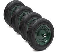 Wiltec Ruota Completa con Cerchio Set da 4 Pezzi 3.50-8 Pneumatico carriola