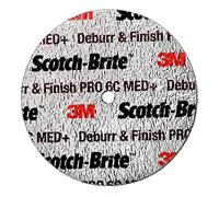 Ruota compressa Scotch-Brite Deburr and Finish PRO DP-UW, 75 mm x 3 mm x 6 mm, 6C MED+, 40 pezzi