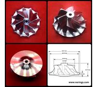 Ruota compressore billetta per aggiornamento/sintonizzazione BMW 3,5 d 210KW ...