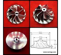 Ruota compressore billetta per turbocompressore aggiornato/sintonizzato (49,6...