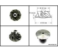 Ruota compressore turbocompressore SMART CABRIO (450) 0.8 CDI CW16-374 543197...