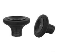 Ruota con cuscinetto grande per Brompton Bike Stable Push (anodo nero) | Corpo in alluminio 6061-T6, grande cuscinetto centrale, spinta liscia, impedisce il ribaltamento, rotolamento stabile