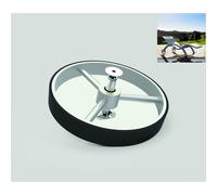Ruota con Gomma per SERENDIPITY Ricambio Originale per Chaise Longue in polietilene compatibile con i modelli SERENDIPITY S110 SERENDIPITY WHEEL SUPPORT S910 nera