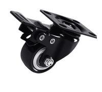 Ruota Da 2 Pollici Con Cuscinetto A Rulli, Freno, Puleggia Girevole A 360°, Base Mobile, 5 Pezzi(Band brake)