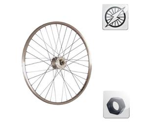 Ruota da 20 pollici con dinamo nel mozzo del dado ( Argento / 20" (0-21mm) )