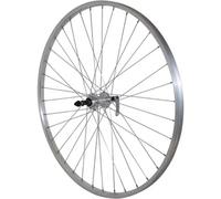 Ruota da bicicletta con mozzo posteriore in alluminio Velox Rl 7-6V. Argento