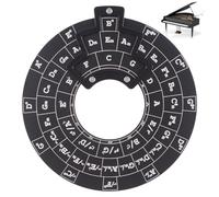 Ruota degli accordi - Grafico interattivo delle quinte, quadrante di riferimento per lo studio portatile, design con codice colore trasparente antiscivolo | Strumento educativo per arrangiame