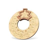 Ruota degli accordi in legno strumento per melodia accessori per la trasposizione musicale Set di strumenti per chitarra