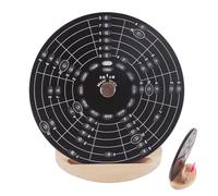 Ruota Degli Accordi Musicali | Ruota Per Accordi Rotonda | Ruota Di Progressione Degli Accordi | Strumento Di Apprendimento Educativo Musicale Con Supporto In Legno Per Principianti Musicali E Cantaut