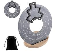 Ruota degli accordi per strumento melodia in lega di alluminio, dischi di teoria musicale per chitarra Cerchi delle quinte,Disco di teoria musicale per chitarra con supporto per supporto Ruota per