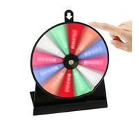 Ruota dei premi - Gioco di rotazione, ruota colorata con supporto, in acrilico, cancellabile, giradischi Lucky Draw | Ruota della lotteria in piedi per eventi e feste