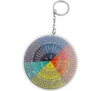 Ruota dei sentimenti multicolore Rotonda Ruota dell'umore Terapia Emozioni Salute Mentale Ruota Colore Lavoro Sociale Sentimenti Segno Portachiavi Portachiavi Un Chroma Strumento Chiave Ordinaria