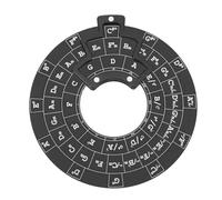 Ruota del circolo delle quinte, strumento per accordi di melodia musicale Strumento per melodia in metallo rotondo Strumento di apprendimento portatile della teoria musicale