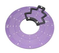Ruota del Circolo delle Quinte, Strumento per L'apprendimento degli Accordi in Metallo per Chitarra Basso Pianoforte, Accessori per Dischi di Teoria Musicale Dal Design Unico,