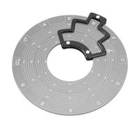 Ruota del Circolo delle Quinte, Strumento per L'apprendimento degli Accordi in Metallo per Chitarra Basso Pianoforte, Accessori per Dischi di Teoria Musicale Dal Design Unico,