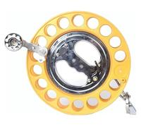 Ruota del kite, Avvolgitore, impugnatura a rotella, guida corda universale, design anti-inversione, design con blocco di sicurezza, adatto a bambini e adulti.(Gold)