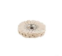 Ruota del vento lucidante pressata a ingranaggi con panno a prova di piuma e nucleo in ferro per metallo, legno, plastica, acciaio inossidabile, lega di alluminio, zinco e ferro (125 mm)