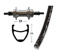 Winora Vuelta Airline 1 6-7s Rear Wheel Argento 10 x 135 mm Black / Silver