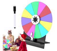 Ruota Della Con Supporto - Ruota Girevole Da 30 Cm - Lavagna Giochi Ruotante Con Penna Cancellabile Per Serate Familiari Carnevale Aule Scolastiche Raccolte Fondi