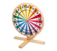 Ruota della fortuna in legno small foot - lettere A-Z e numeri 1-30