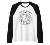 Ruota della Fortuna IT Support Helpdesk Programmatori Geek Maglia con Maniche Raglan